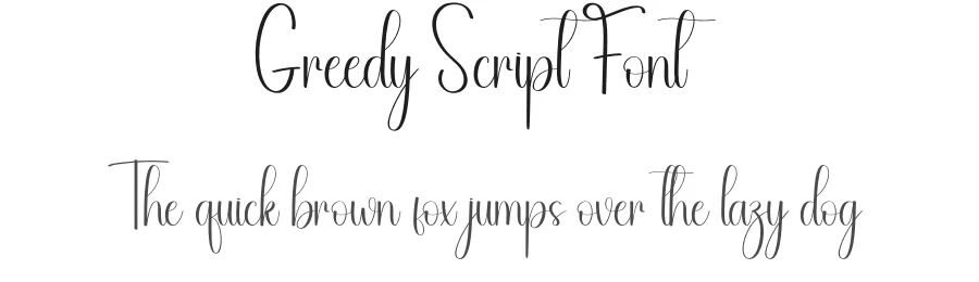 Greedy Script Font by andikastudio β Script Handwritten Font