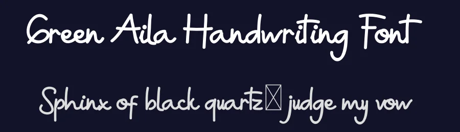 Green Aila Handwriting Font by edricstudio — Script Handwritten Font — thumbnail 2