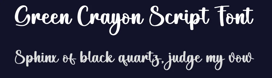 Green Crayon Script Font by creativeletter — Script Handwritten Font — thumbnail 2