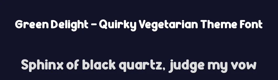 Green Delight – Quirky Vegetarian Theme Font by PutraCetol Studio — Sans Serif Font — thumbnail 2