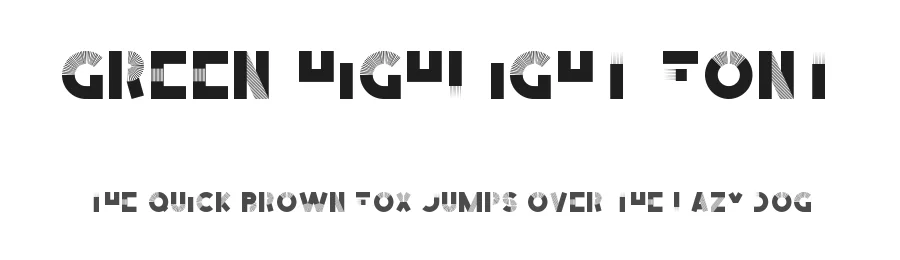Green Highlight Font by CalligraphyFonts.net — Display Font