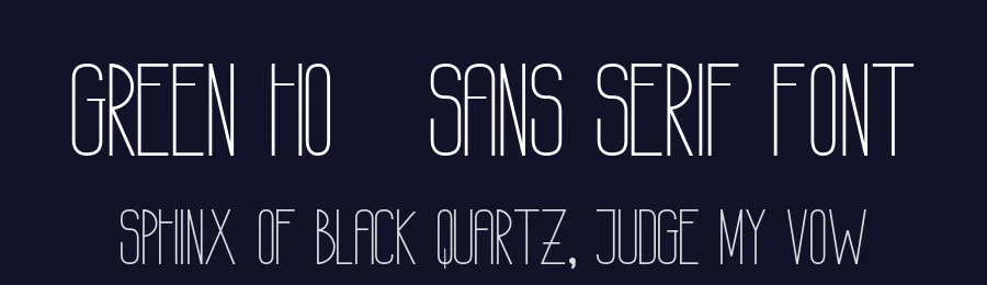 GREEN HOME Sans Serif Font by DLetters Std — Display Font — thumbnail 2