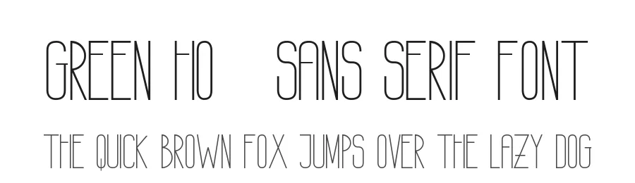 GREEN HOME Sans Serif Font by DLetters Std — Display Font