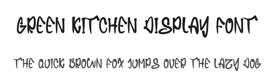 Green Kitchen Display Font by levincreative — Script Handwritten Font