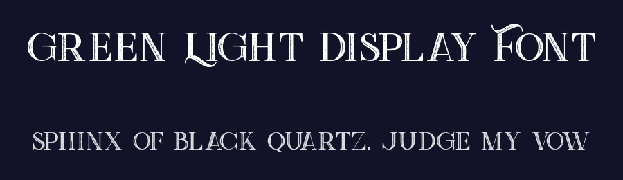 Green Light Display Font by JumboDesign — Display Font — thumbnail 2