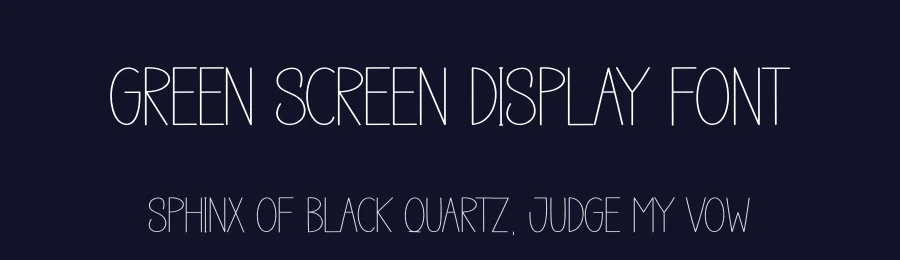 Green Screen Display Font by creativeletter — Display Font — thumbnail 2