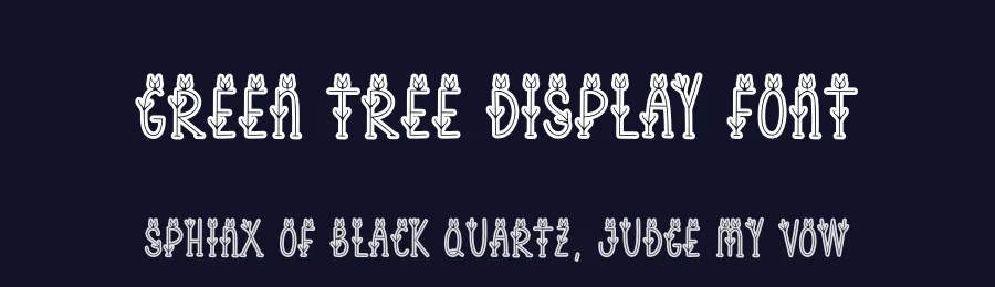 Green Tree Display Font by andikastudio — Display Font — thumbnail 2