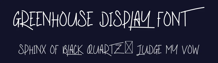 Greenhouse Display Font by levincreative — Display Font — thumbnail 2