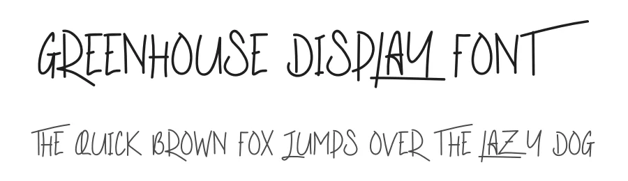 Greenhouse Display Font by levincreative — Display Font