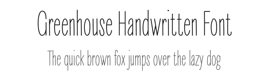 Greenhouse Handwritten Font by andikastudio — Script Handwritten Font