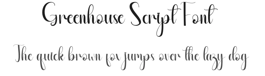 Greenhouse Script Font by andikastudio — Script Handwritten Font