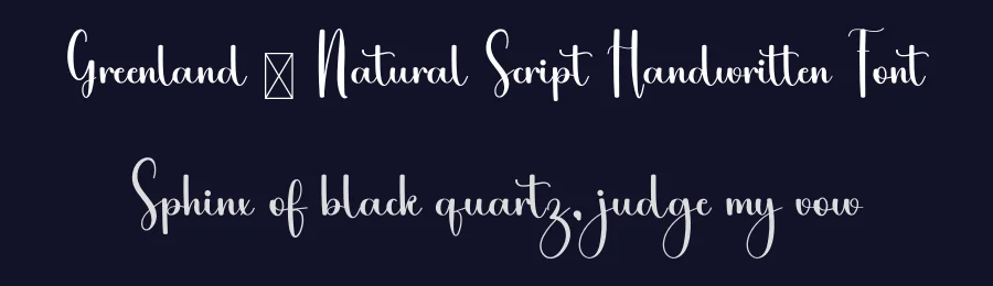 Greenland – Natural Script Handwritten Font by freshtypeink — Script Handwritten Font — thumbnail 2