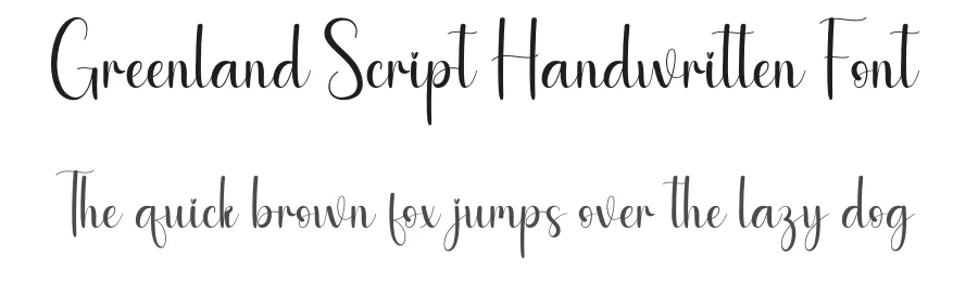 Greenland Script Handwritten Font by andikastudio — Script Handwritten Font
