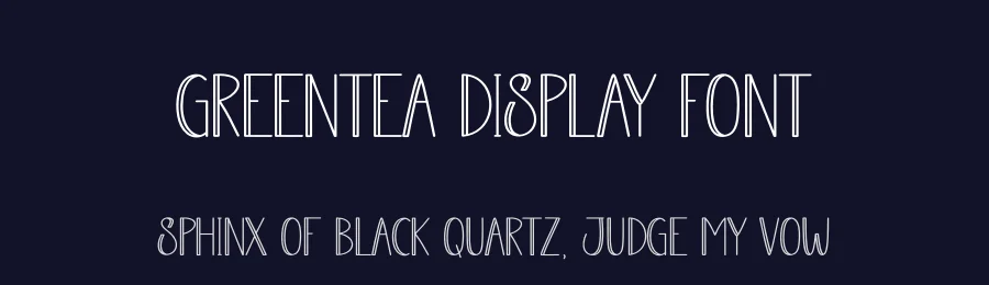 Greentea Display Font by andikastudio — Display Font — thumbnail 2
