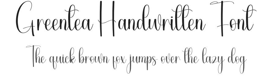 Greentea Handwritten Font by andikastudio — Script Handwritten Font