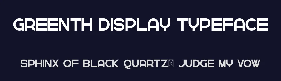 Greenth Display Typeface by vp_creative_shop — Display Font — thumbnail 2