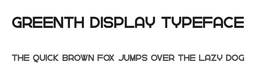 Greenth Display Typeface by vp_creative_shop — Display Font
