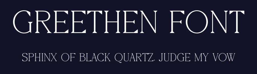 Greethen Font by SURATMI — Decorative Font — thumbnail 2