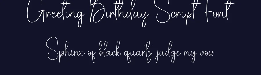 Greeting Birthday Script Font by andikastudio — Script Handwritten Font — thumbnail 2