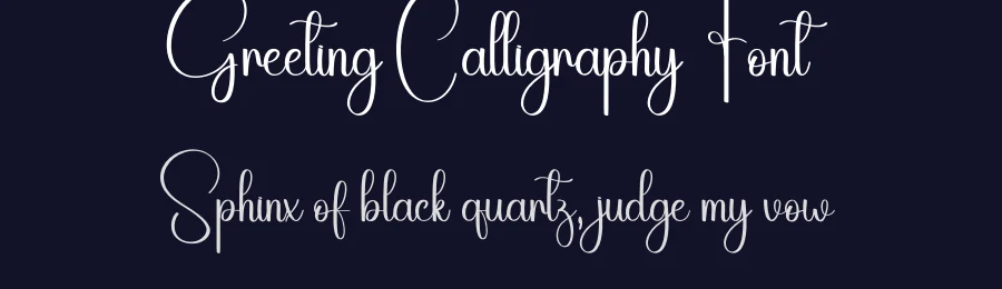 Greeting Calligraphy Font by creativeletter — Script Handwritten Font — thumbnail 2