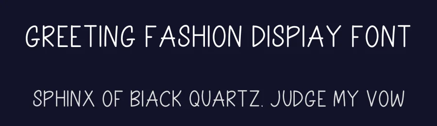 Greeting Fashion Display Font by Craftedtype — Decorative Font — thumbnail 2