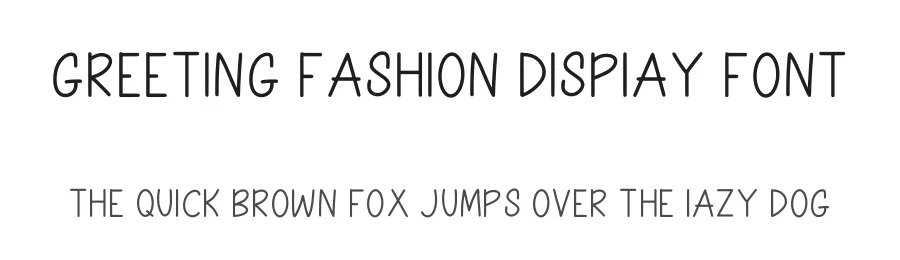 Greeting Fashion Display Font by Craftedtype — Decorative Font