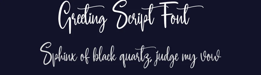 Greeting Script Font by creativeletter — Script Handwritten Font — thumbnail 2