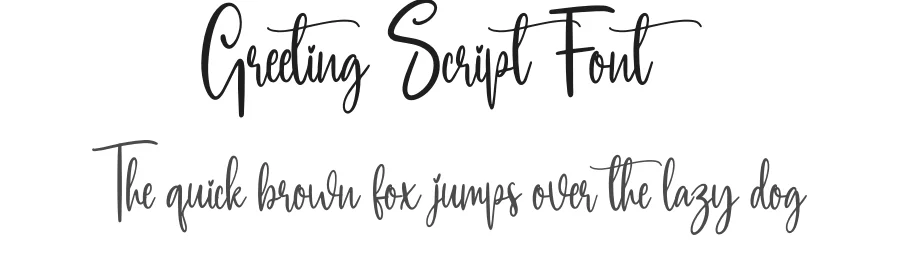 Greeting Script Font by creativeletter — Script Handwritten Font