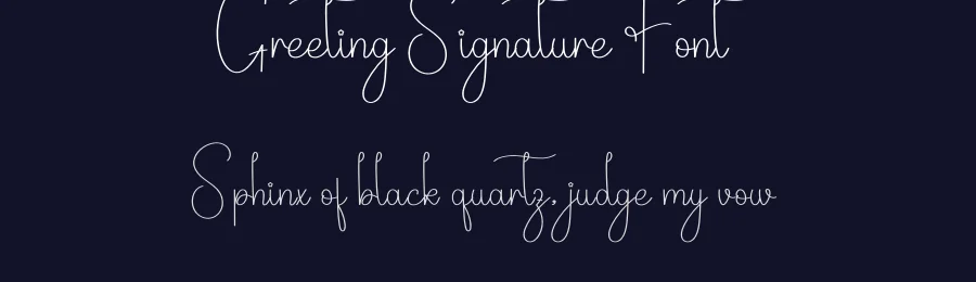 Greeting Signature Font by andikastudio — Script Handwritten Font — thumbnail 2