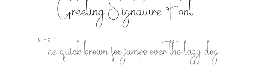 Greeting Signature Font by andikastudio — Script Handwritten Font