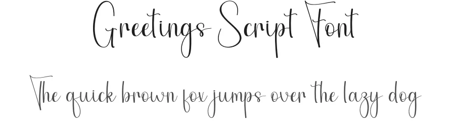 Greetings Script Font by andikastudio — Script Handwritten Font