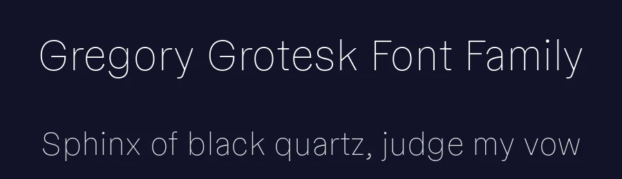 Gregory Grotesk Font Family by Antonia Cornelius , Jakob Runge — Sans Serif Font — thumbnail 2