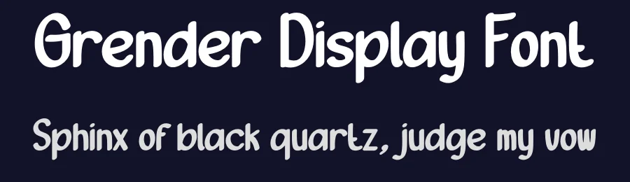 Grender Display Font by creativeletter — Display Font — thumbnail 2