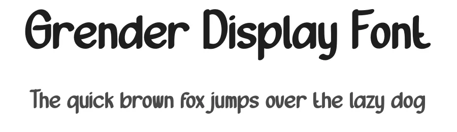 Grender Display Font by creativeletter — Display Font