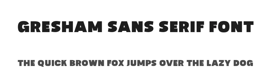 Gresham Sans Serif Font by Mjtype — Sans Serif Font