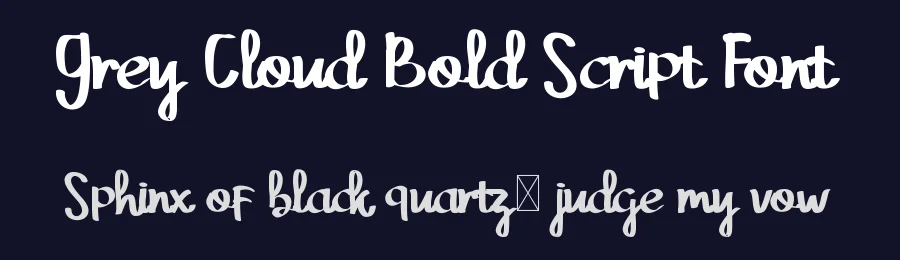 Grey Cloud Bold Script Font by edricstudio — Script Handwritten Font — thumbnail 2