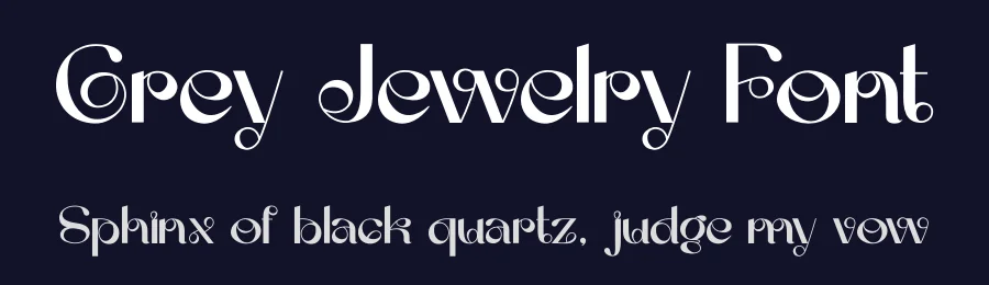 Grey Jewelry Font by PutraCetol Studio — Sans Serif Font — thumbnail 2
