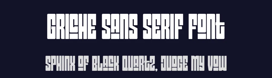 Griche Sans Serif Font by ari — Decorative Font — thumbnail 2