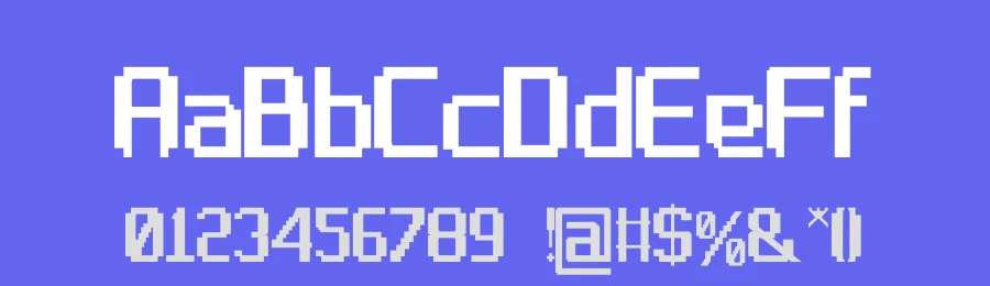 Grid Hunter Pixel Font by JNJ studio — Display Font — thumbnail 3
