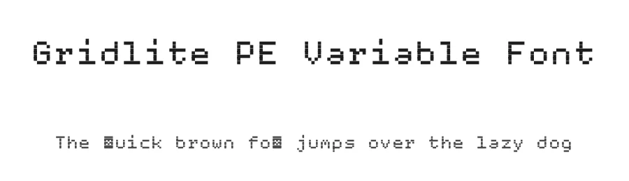 Gridlite PE Variable Font by Rosetta Type Foundry — Display Font