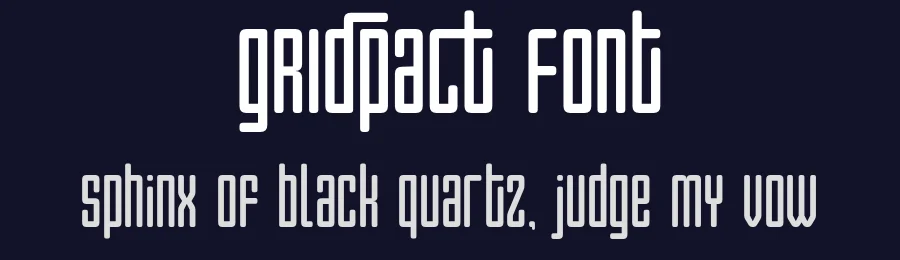 Gridpact Font by ahweproject — Sans Serif Font — thumbnail 2