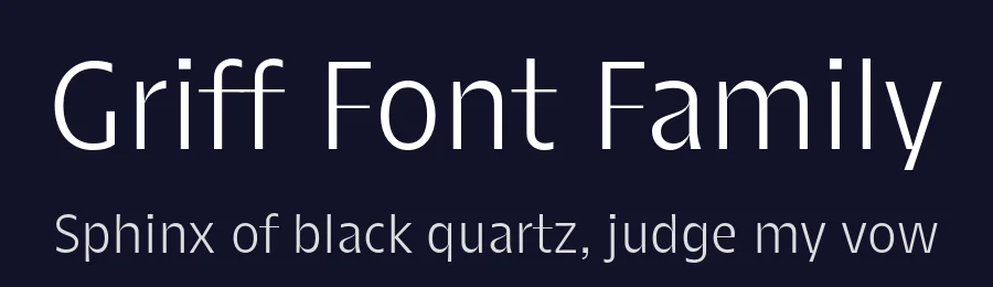 Griff Font Family by Indian Type Foundry — Sans Serif Font — thumbnail 2