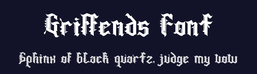 Griffends Font by Dhabee — Blackletter Font — thumbnail 2