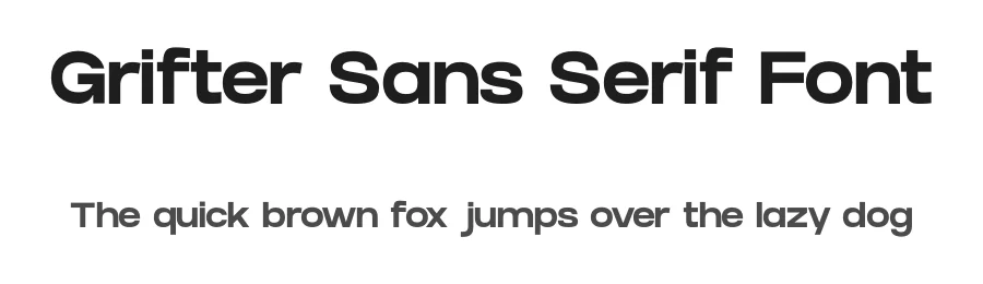 Grifter Sans Serif Font by Hanson Method β Sans Serif Font
