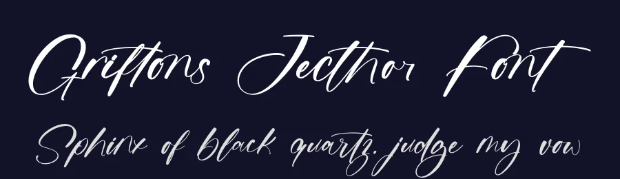 Griftons Jecthor Font by stylishtype.co — Script Handwritten Font — thumbnail 2