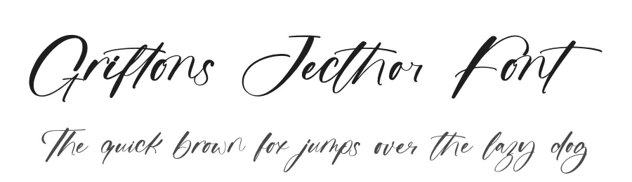 Griftons Jecthor Font by stylishtype.co — Script Handwritten Font
