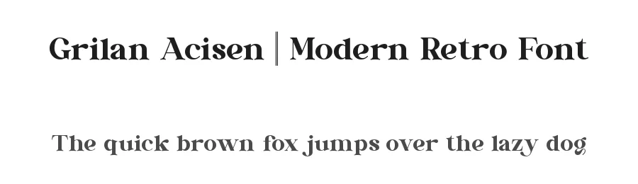 Grilan Acisen || Modern Retro Font by ErmediaStudio — Display Font