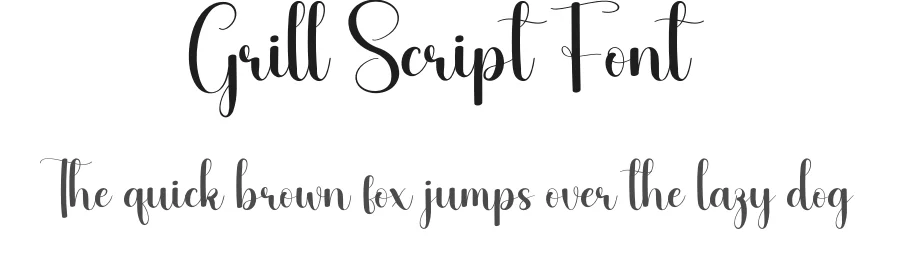 Grill Script Font by andikastudio — Script Handwritten Font