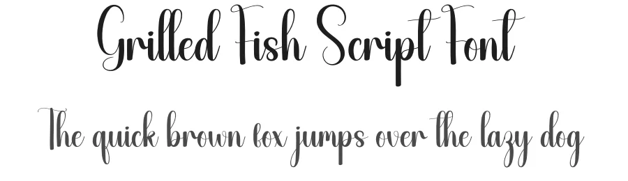 Grilled Fish Script Font by andikastudio — Script Handwritten Font