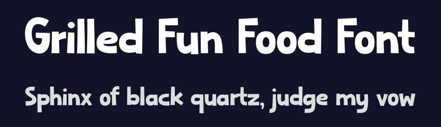 Grilled Fun Food Font by Skytroopas — Display Font — thumbnail 2